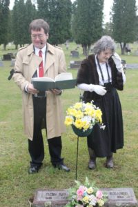 Elton & Irene Davis (portrayed by Tom Davis, Jr. & Tobi Davis) The Davises were long time schoolteachers in Adams County.